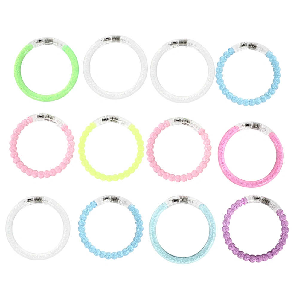 12Pcs Children Glow Bracelets Luminous Wristbands Party Supplies Favors