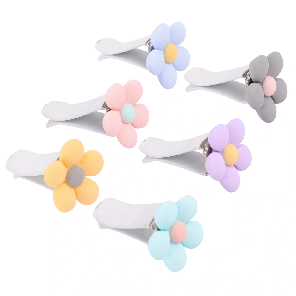 6 Pcs Car Air Outlet Clips Flower Shape Car Vent Clamps Delicate Auto Vent Clips