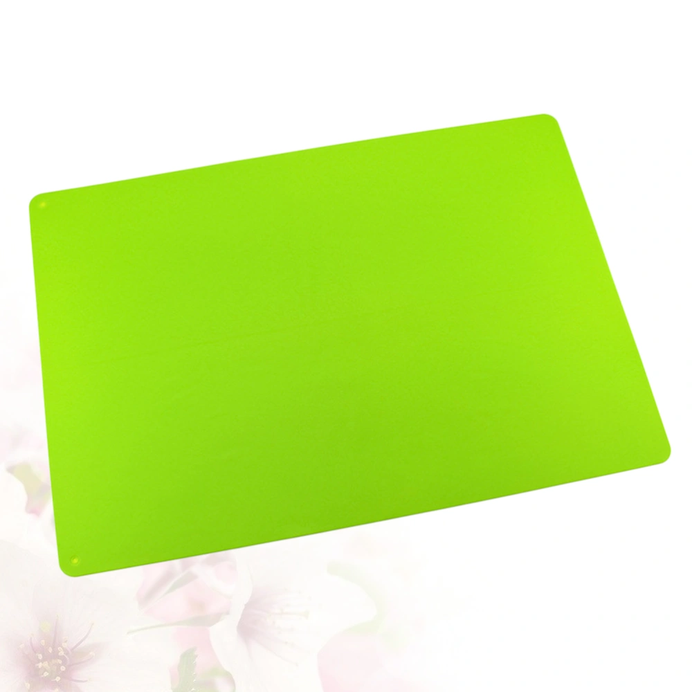 1pc Heat Insulation Eat Mat Students Laptop Pad Heat Resistant Tableware Table Mat Large Size Silicone Pad Thickening Placemat Multi-purpose Cooking Mat for Home Restaurant Use Green