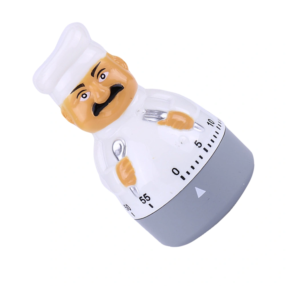 Kitchen Timer Manual Mechanical Cartoon Chef Shape Kitchen Timer Supply