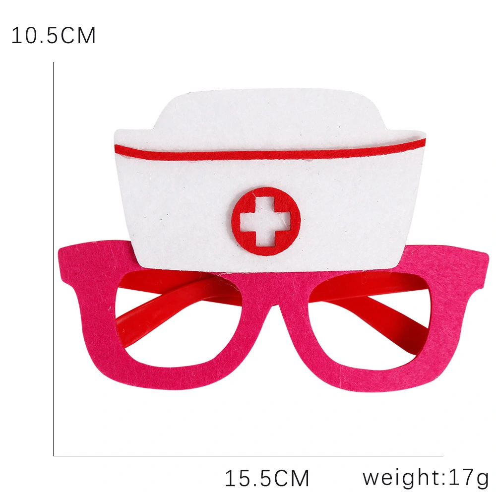 1 Set of Nurse Eyeglasses Nurse Cosplay Hairband Nurse Element Headband Cosplay Eyeglasses Decor