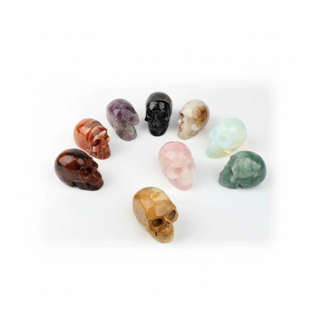 Crystal Halloween Skeleton Head Small Skull Mini Skull Halloween Party Prop