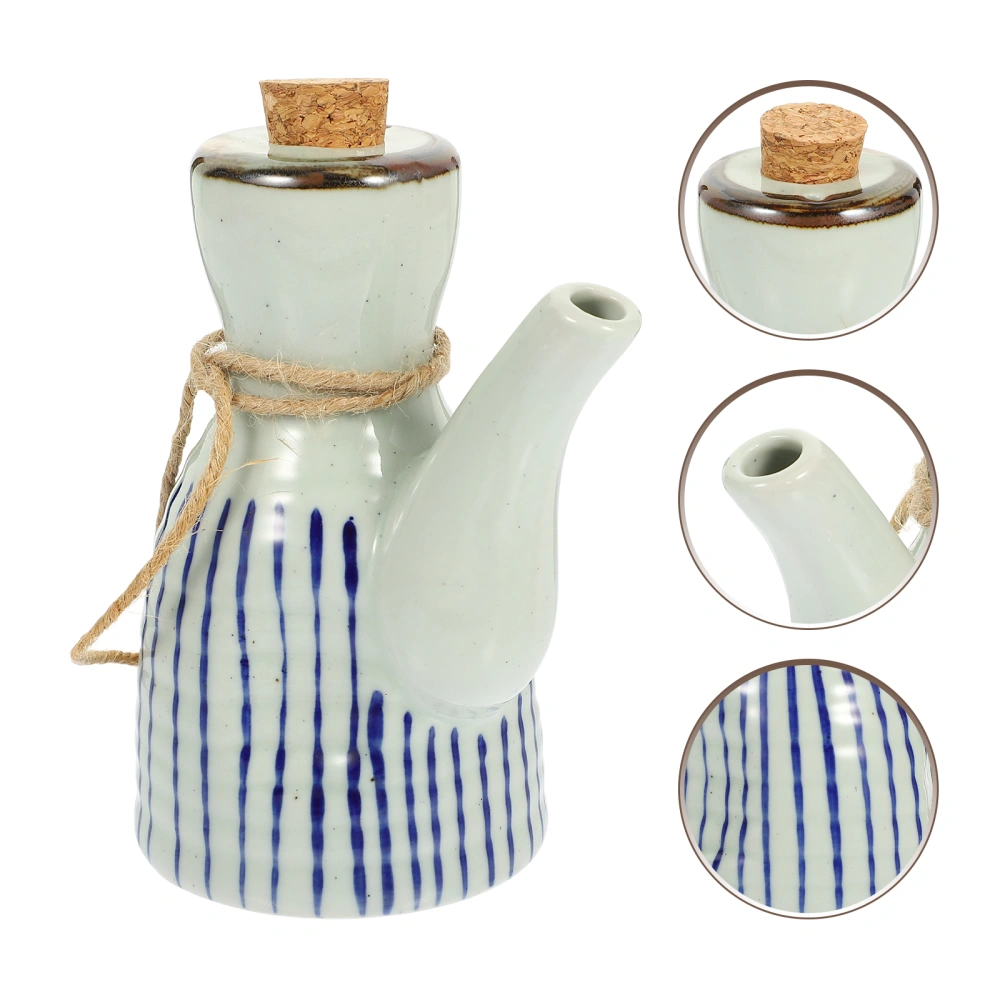 Soy Sauce Dispenser Japanese Style Sauce Bottle Ceramic Soy Sauce Bottle Kitchen Vinegar Dispenser