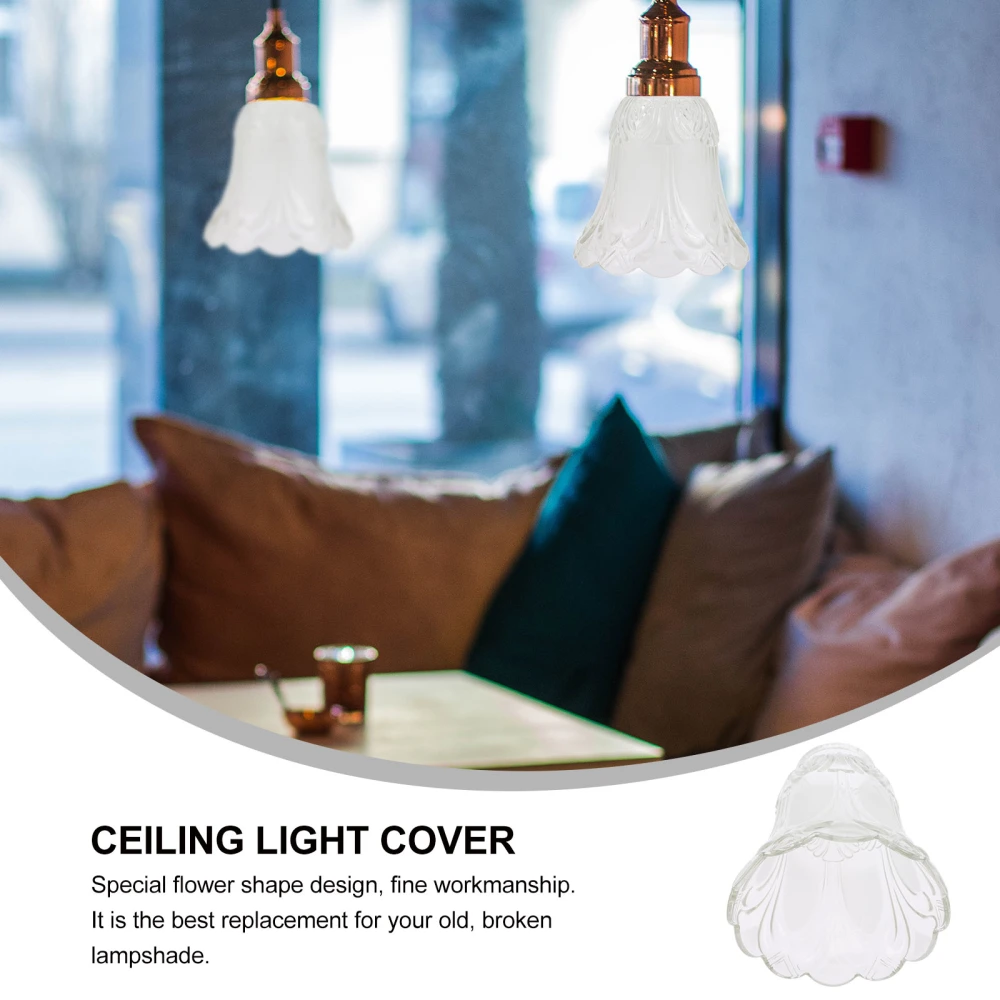 Transparent Glass Lamp Shade Ceiling Fan Light Cover Pendant Light Shade