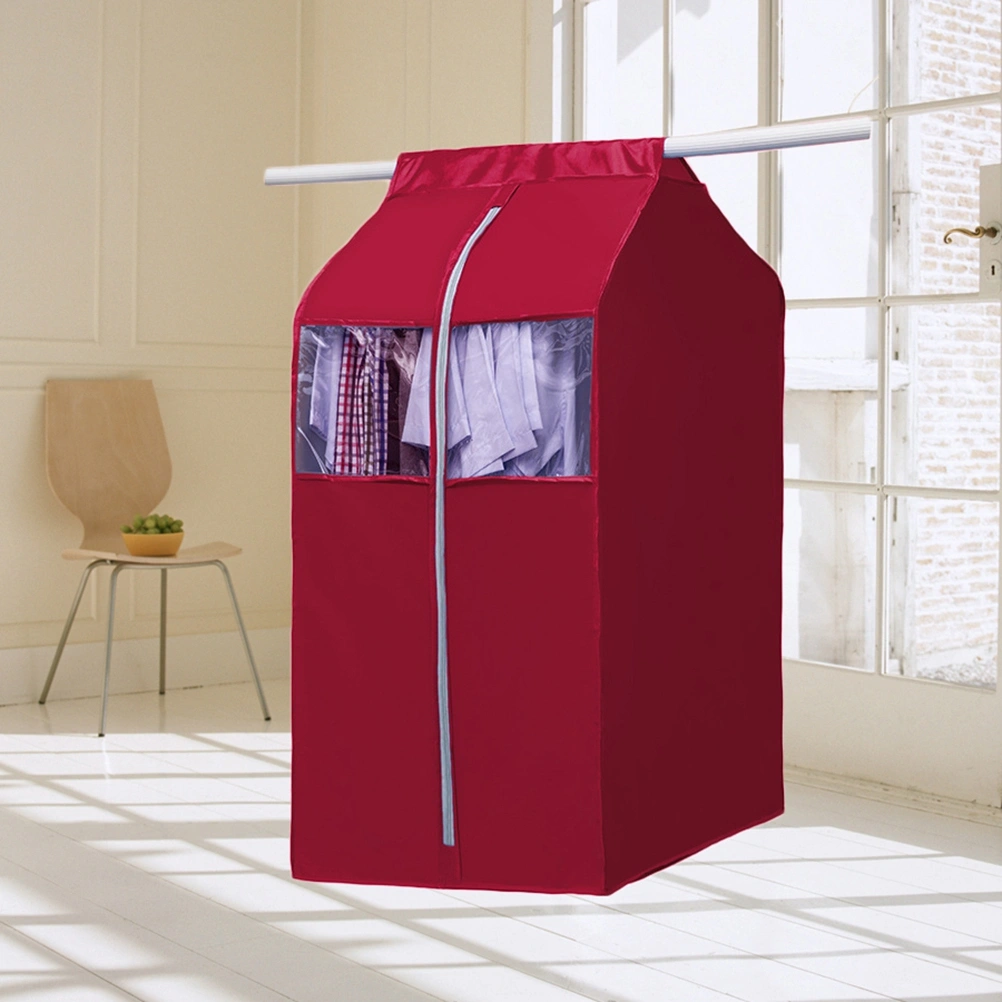 Garment Cover 420D Nylon Oxford Fabric Storage Bag Clothing Organizer in Wardrobe - Big Size (Coffee Color)
