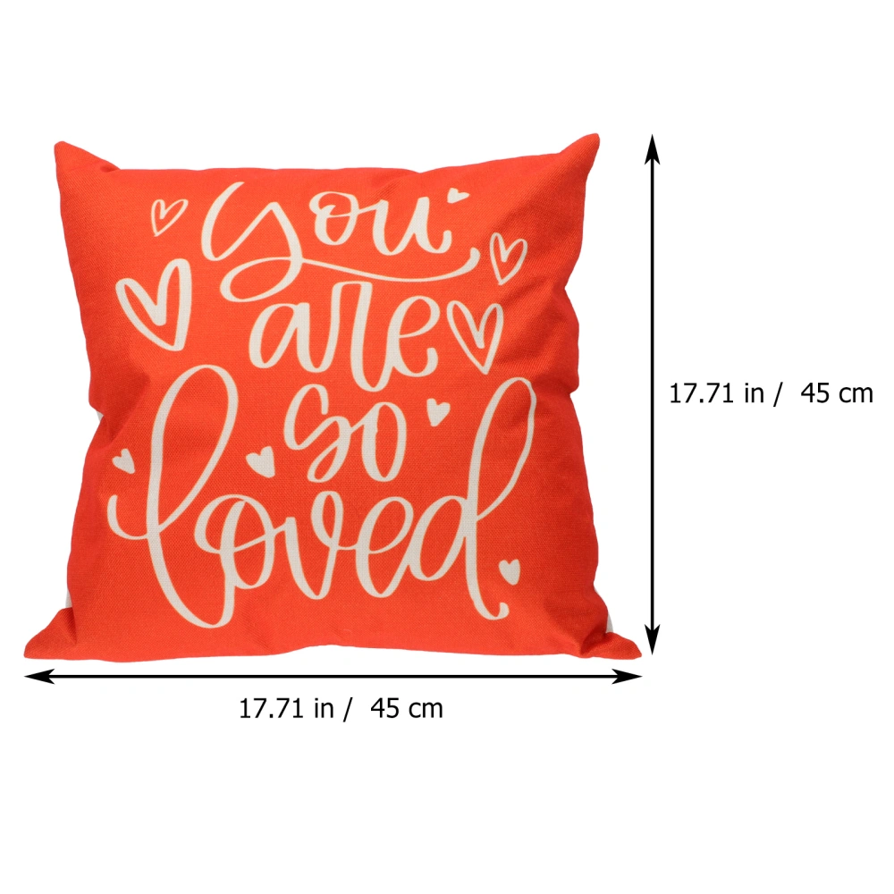 2Pcs Valentine's Day Pillow Cases High-quality Fine Linen Design Pillowcase