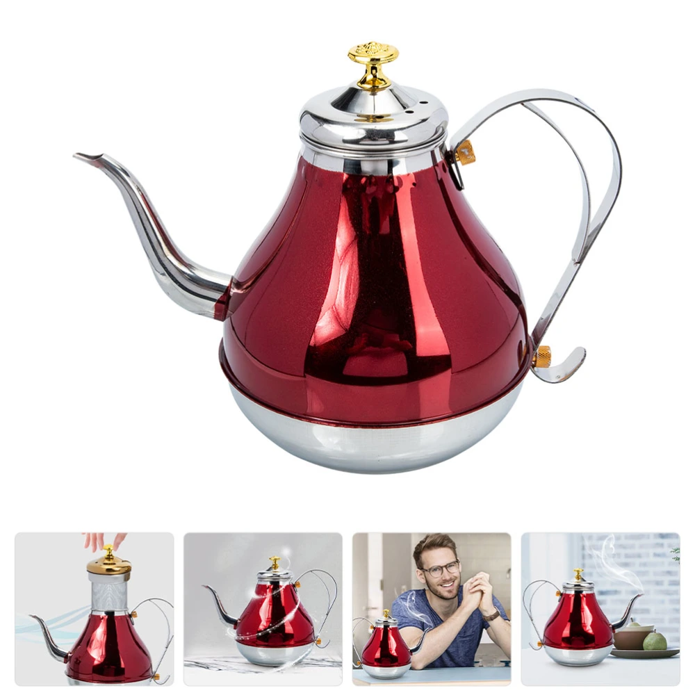 Stainless Steel Kettle Travel Kettle Teapot Boiler Hot Water Kettle with Strainer for Tea Coffee