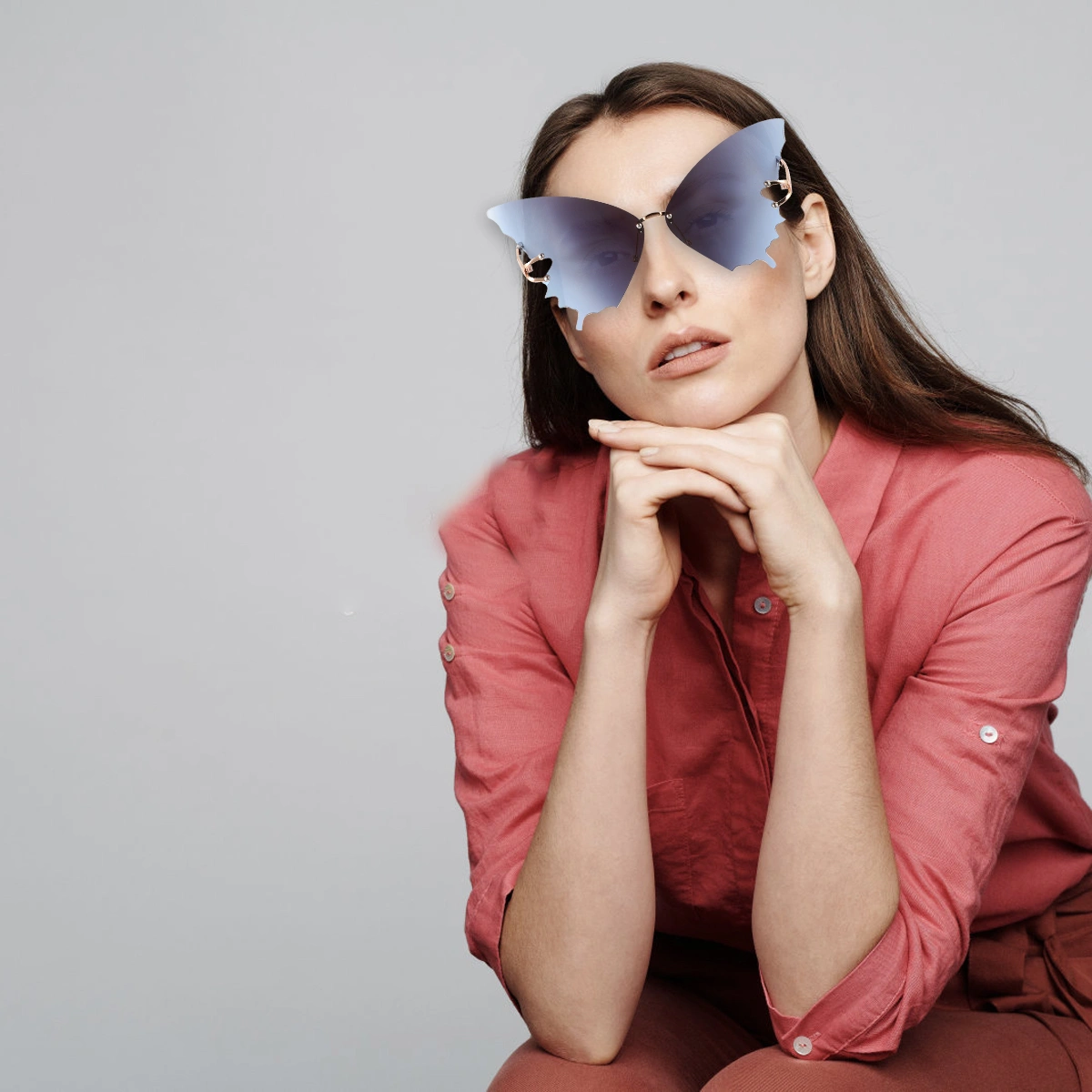 1pc Design Sunglasses Chic Sunglasses Stylish Sunglasses Accessory