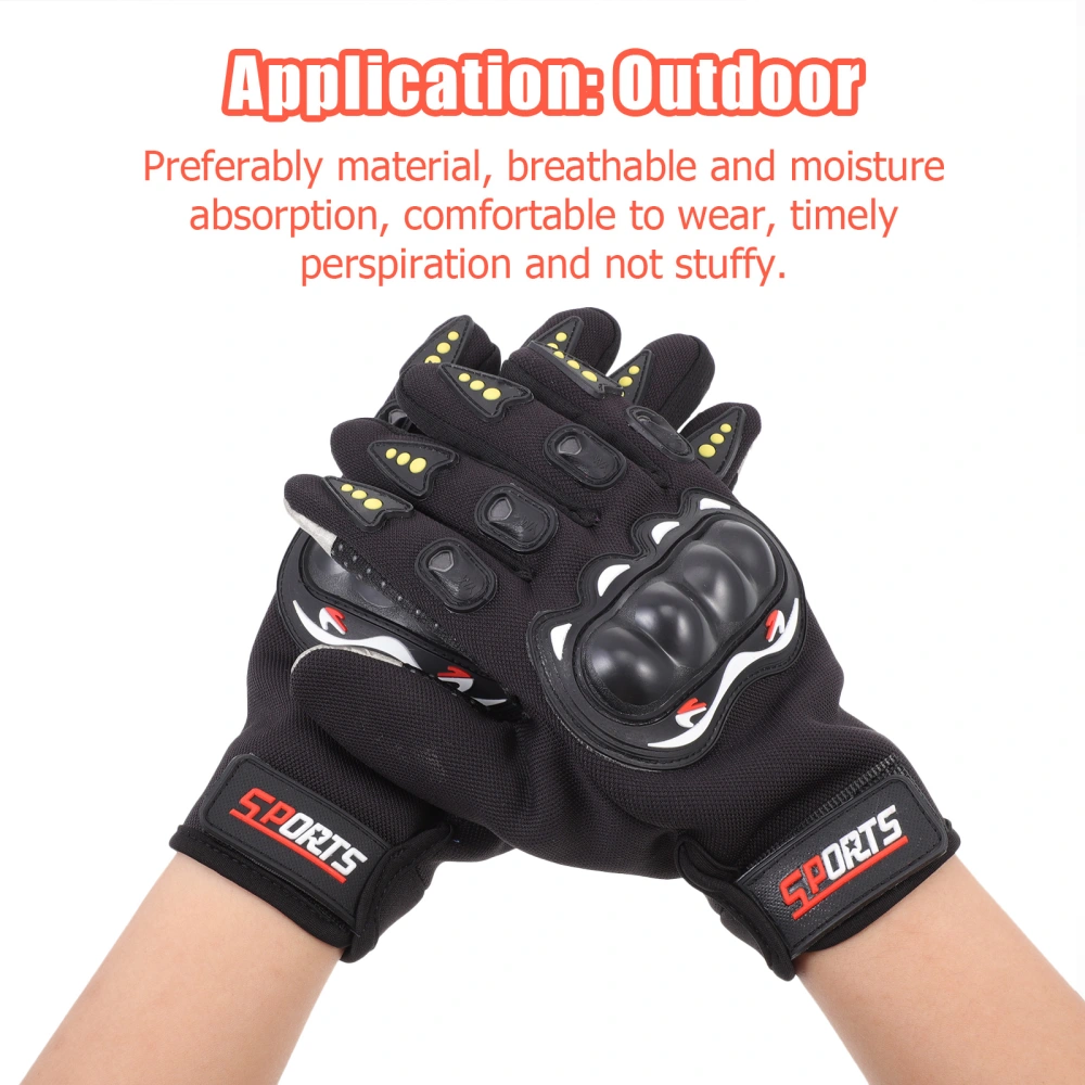 1 Pair of Warmth Full-Finger Gloves Anti-slip Gloves Multi-function Riding Gloves