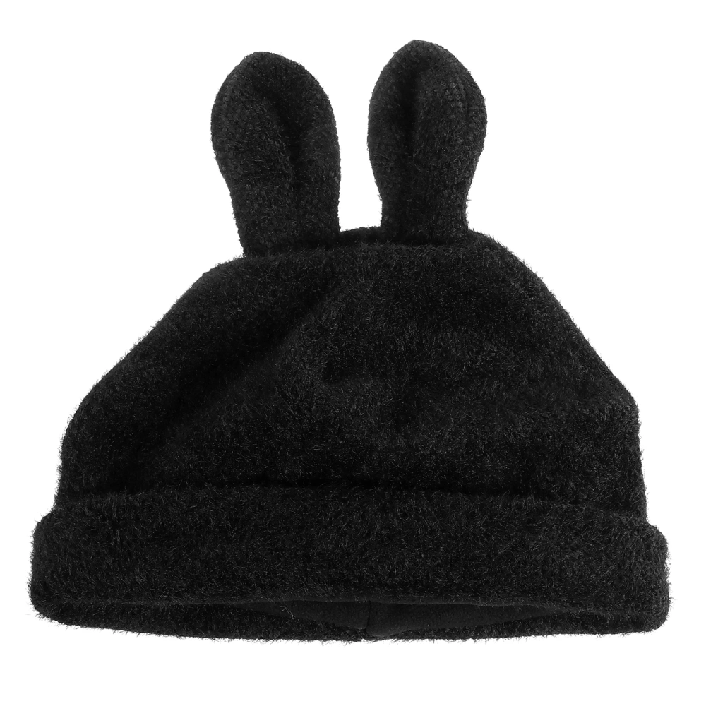 Autumn Winter Adorable Rabbit Ear Warm Hat Knitted Woolen Hat for Girls