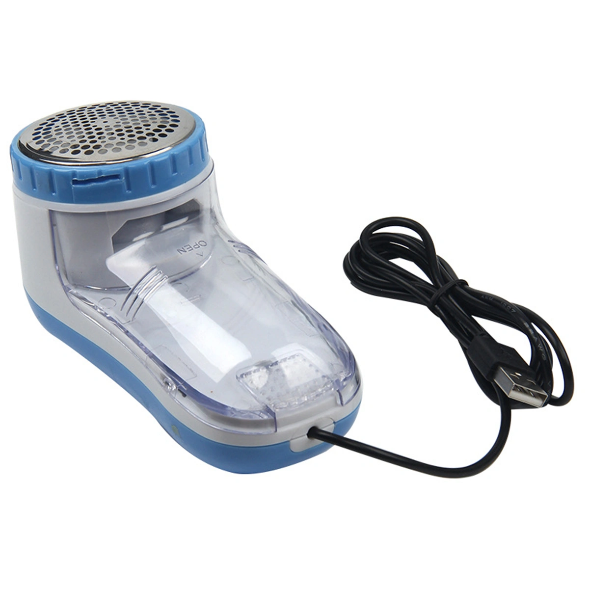Lint Remover Fuzz Fabric Shaver Fluff Remover for Clothes Carpet Curtain Sweater USB Charger (Blue)
