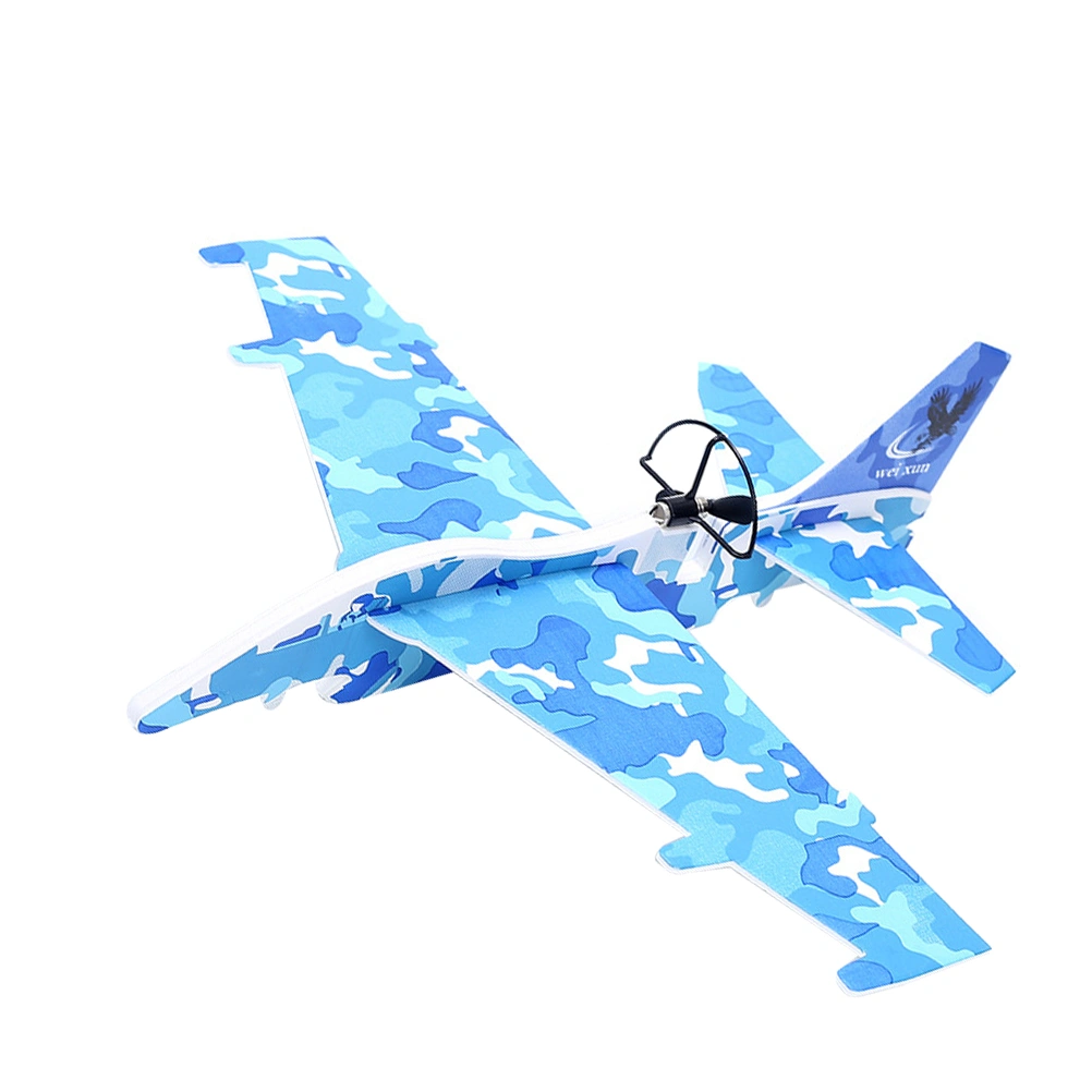 1pc USB Charged Airplane Model Luminous Electric Aircraft Kids Toy(Random Color)