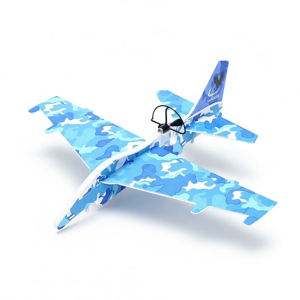 1pc USB Charged Airplane Model Luminous Electric Aircraft Kids Toy(Random Color)