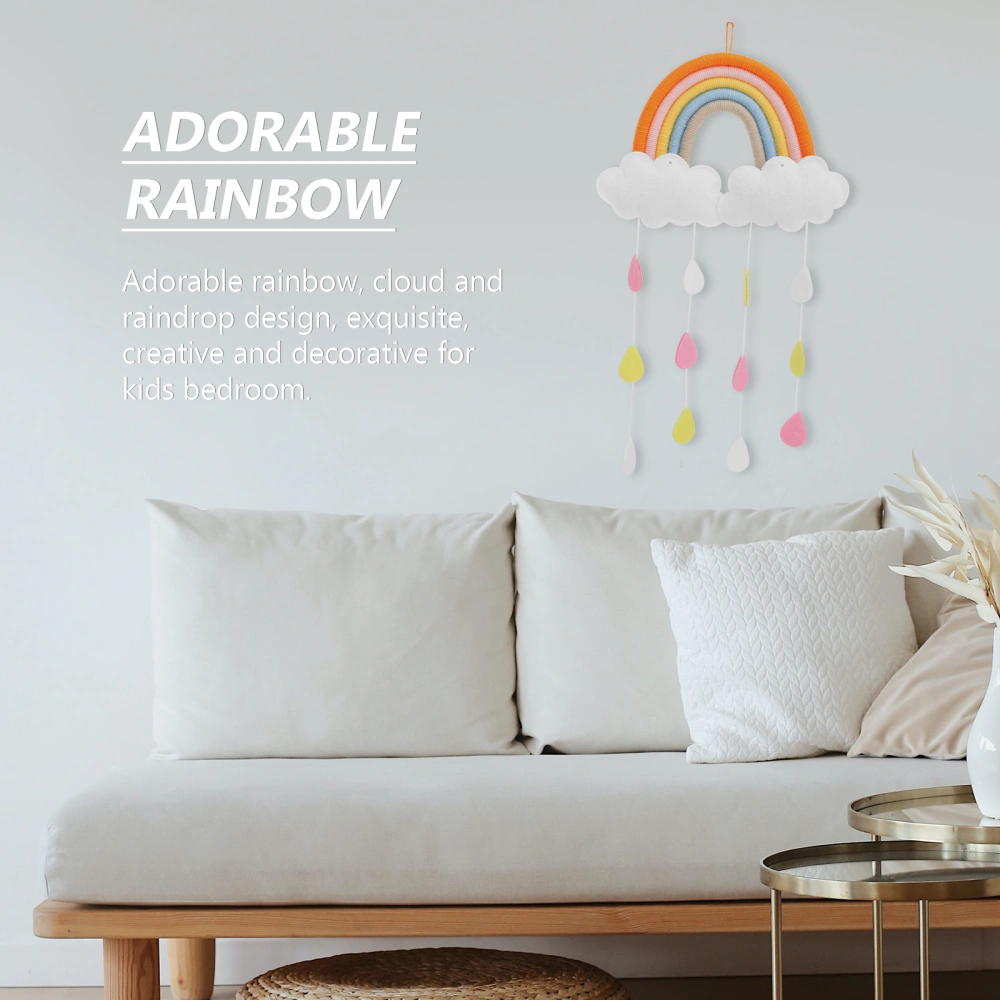 Kids Bedroom Hanging Ornament Creative Rainy Rainbow Cloud Accessory Decor