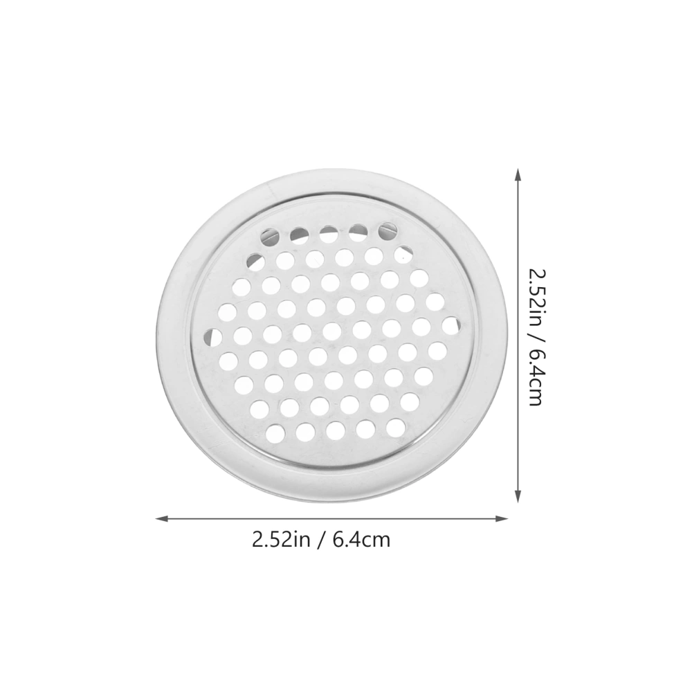 12pcs Circular Air Vents Stainless Steel Round Vents Mesh Hole Louvers for Cabinet