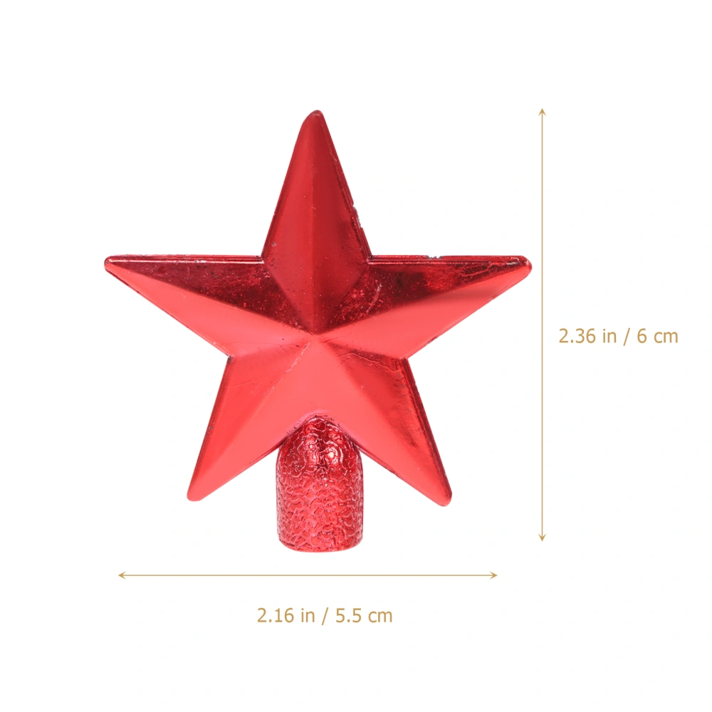 20Pcs Christmas Star Tree Topper Christmas Tree Decorations Xmas Party Favors