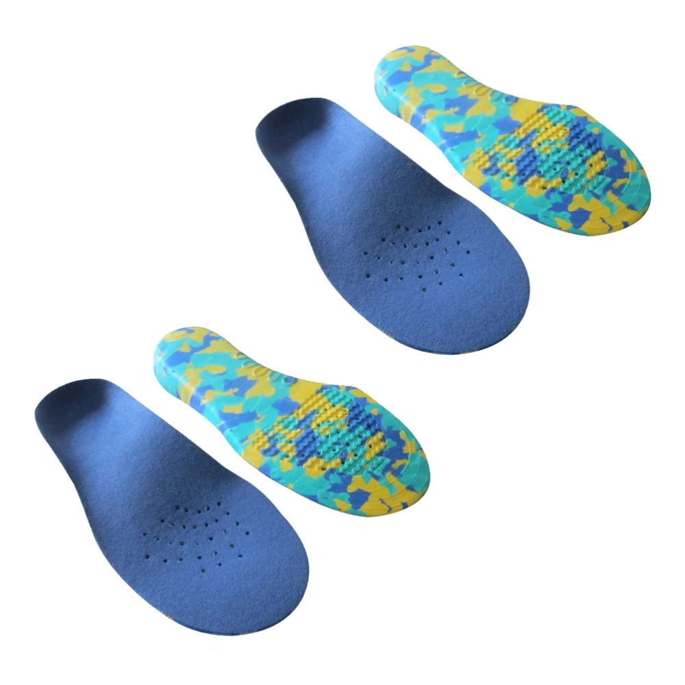 2 Pairs of Children Flatfoot Orthotics Arch Support Insoles Feet Cushion Pads Feet Care Insoles for Children Kids Size S