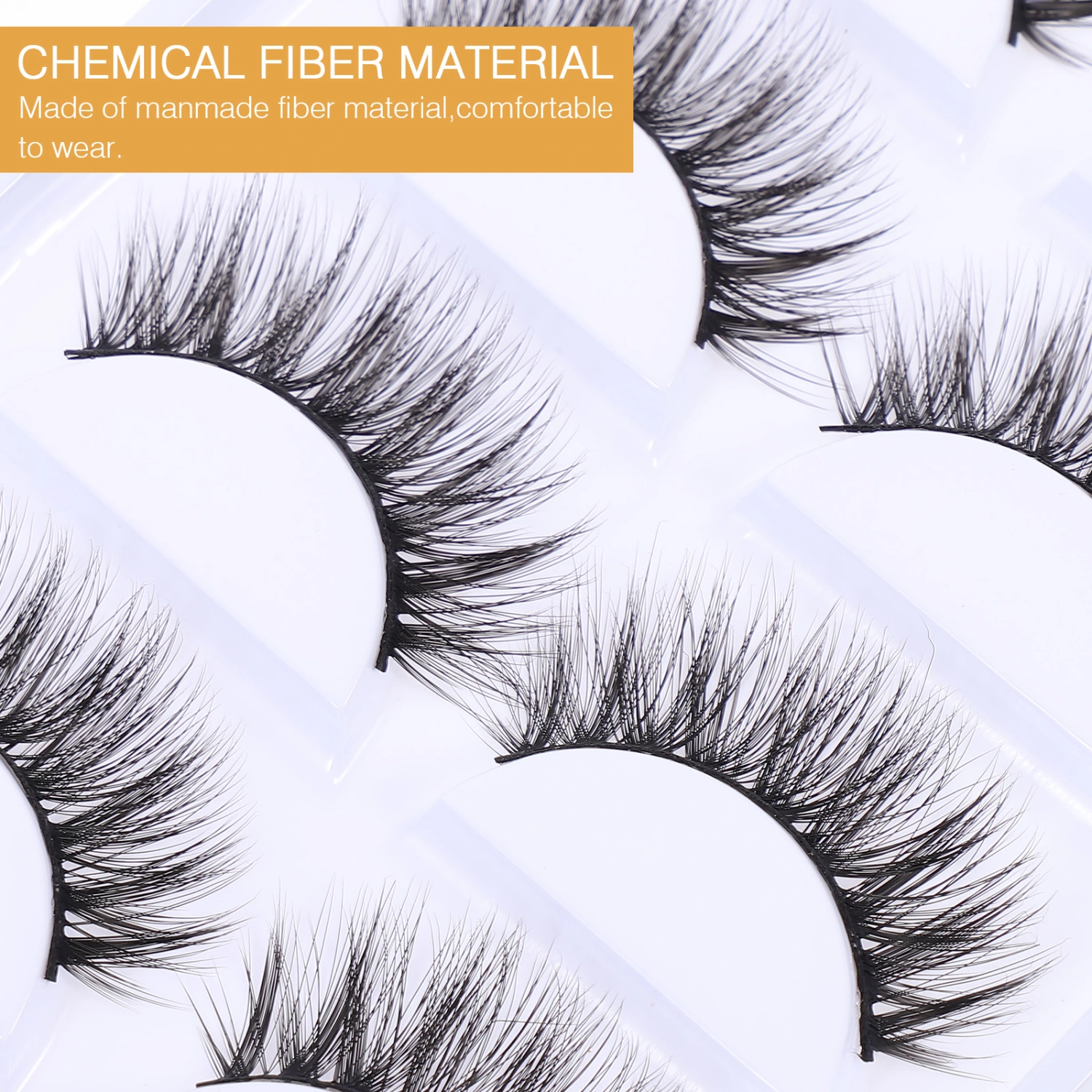 5 Pairs 3D Natural Extension Eyelashes Fake Eyelashes Simulation Eyelashes