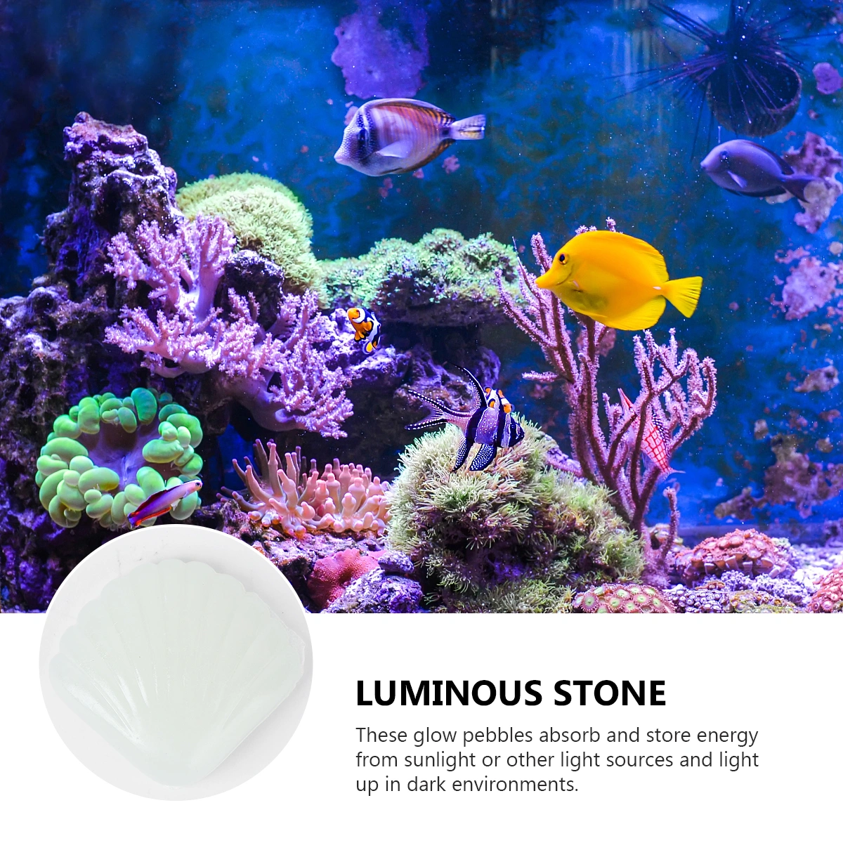 70pcs Glow in the Dark Pebbles Colorful Aquarium Decorative Rocks Luminous Gravels for Garden Yard Fish Tank Fish Bowl Vase Handmade Crafts Decoration