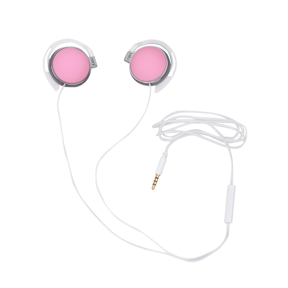 Creative Supra-aural Earphone Sports Wired Headset with Tuning Tip and Earphone Mic Pink