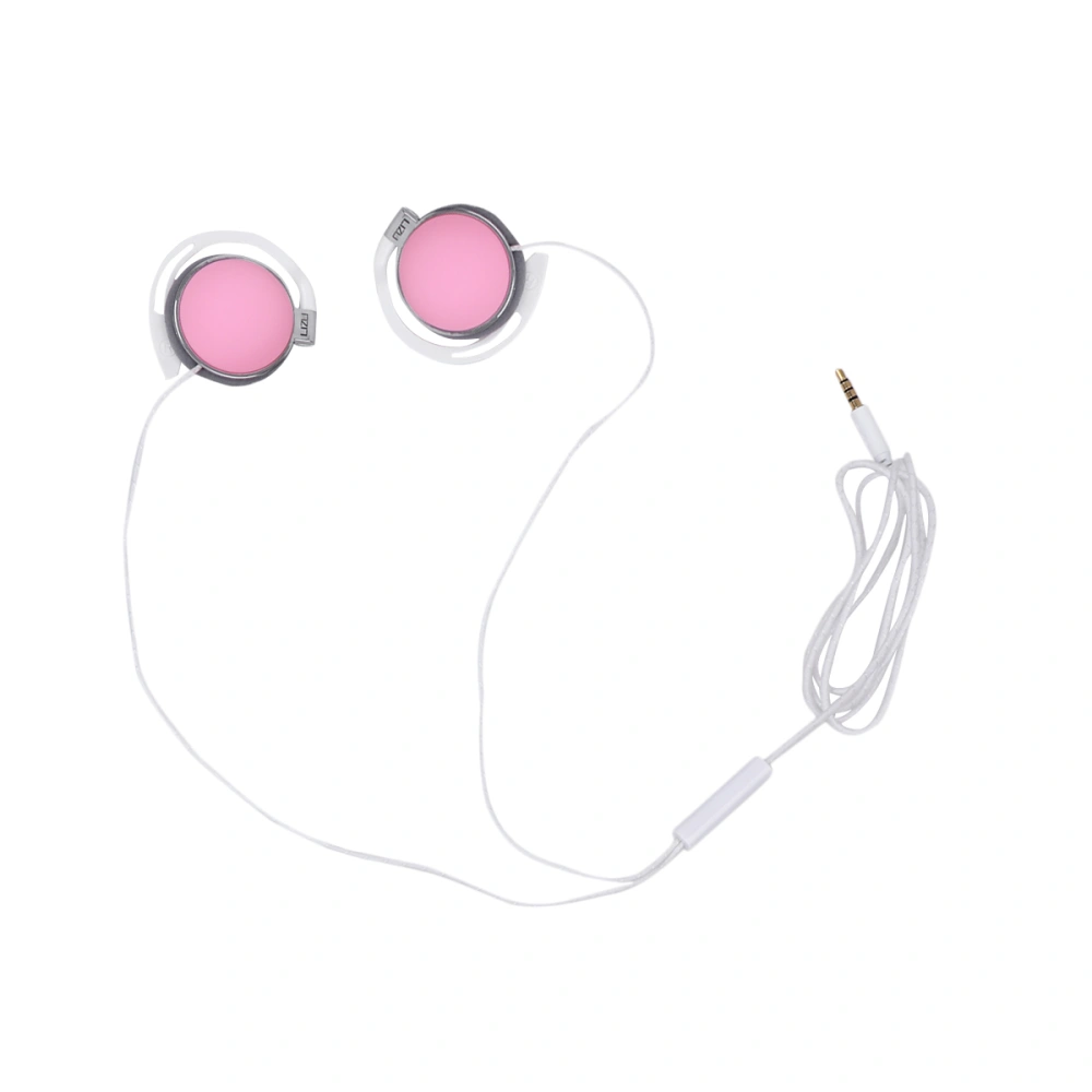 Creative Supra-aural Earphone Sports Wired Headset with Tuning Tip and Earphone Mic Pink