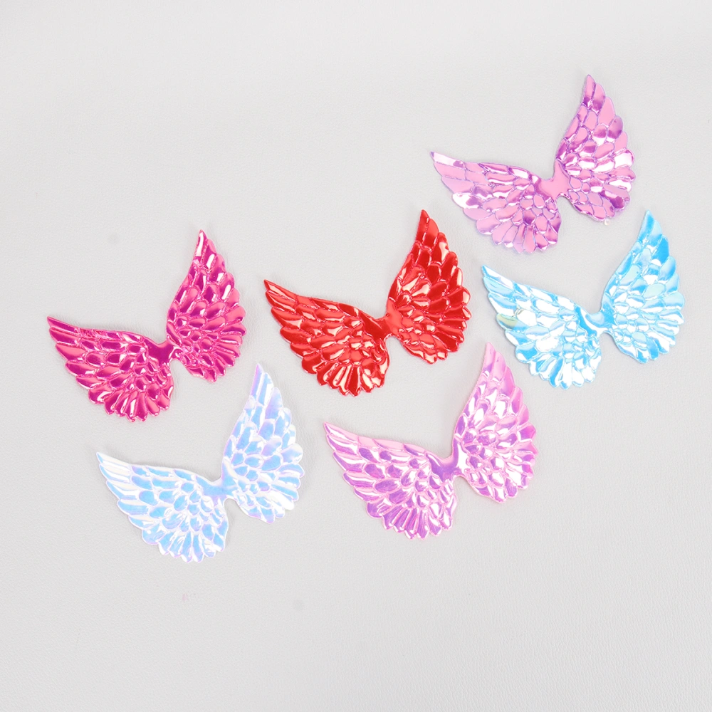 30pcs PU Angel Wing Children DIY Hair Material Headwaer Making for Crafts Hair Accessories Clothing (Color randomised)