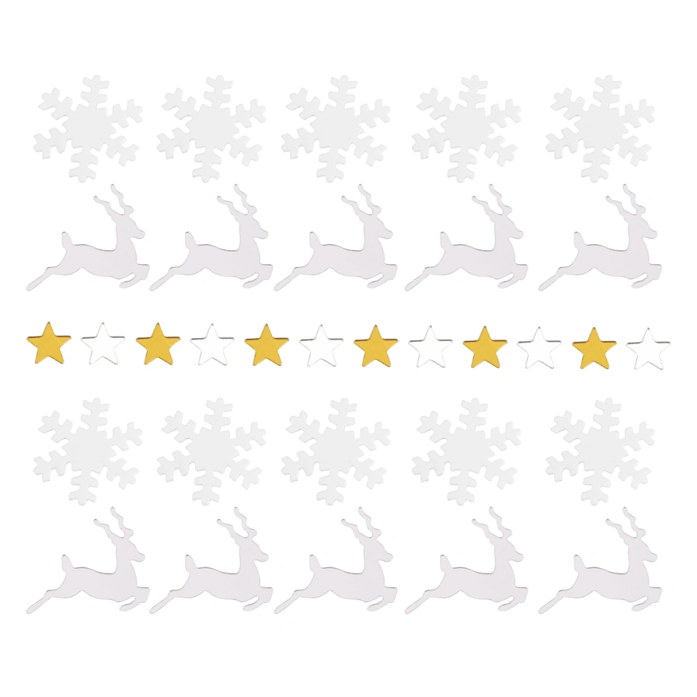 3 Packs Christmas Elk Confetti Shiny Table Confetti Plastic Reindeer Paillette Ornaments for Christmas Carnivals Party