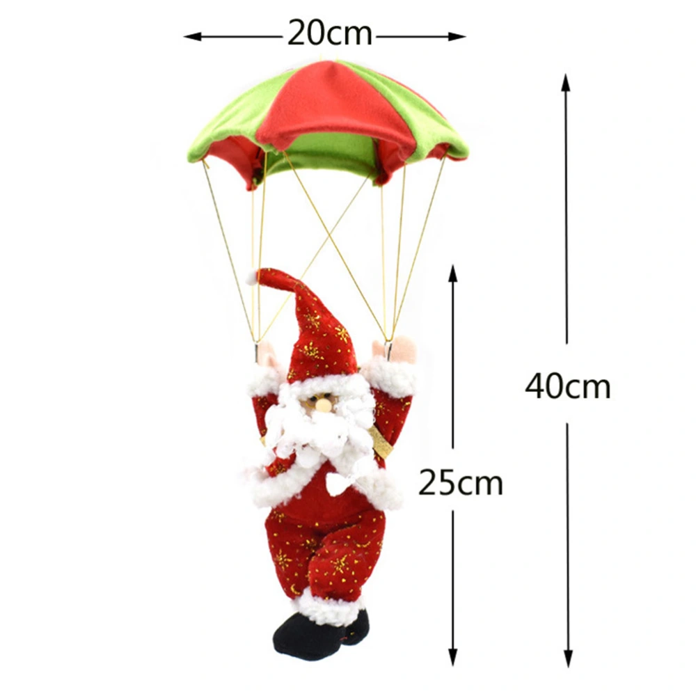 Novelty Parachute Santa Claus Doll Toy Gift for Christmas Kids -Small Size