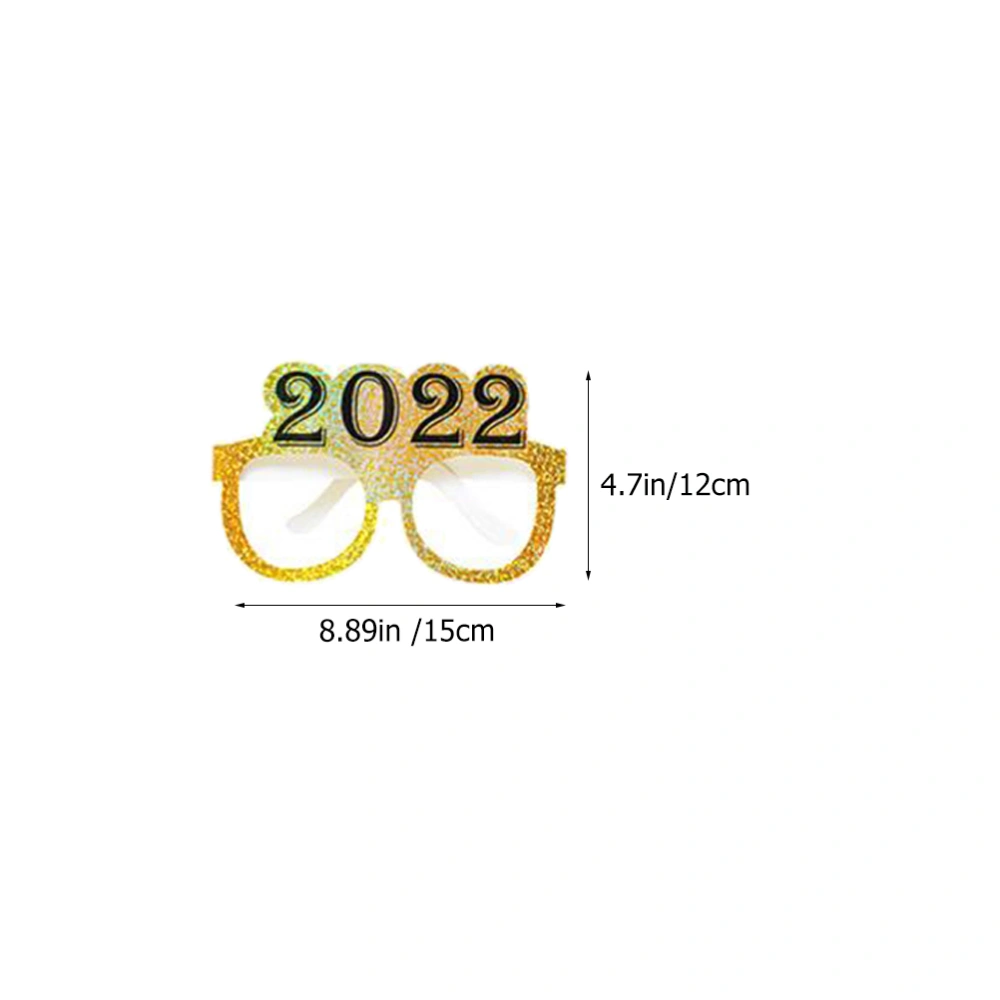 12Pcs Graduation Party Paper Glasses 2022 Eyeglasses Frames Paper Photo Props