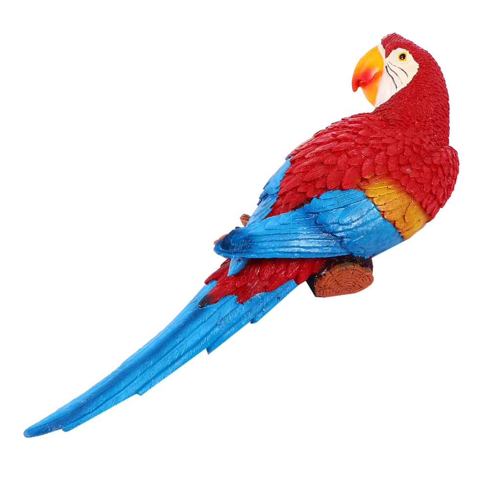 Art Craft Bird Model Wall Mounted Parrot Decor Hanging Garden Ornaments