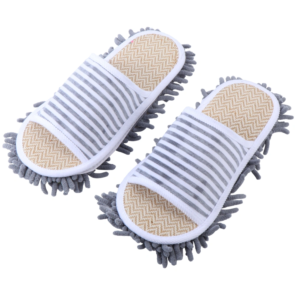 1 Pair Slipper Microfiber Floor Cleaning Mop Slippers Household Slippers