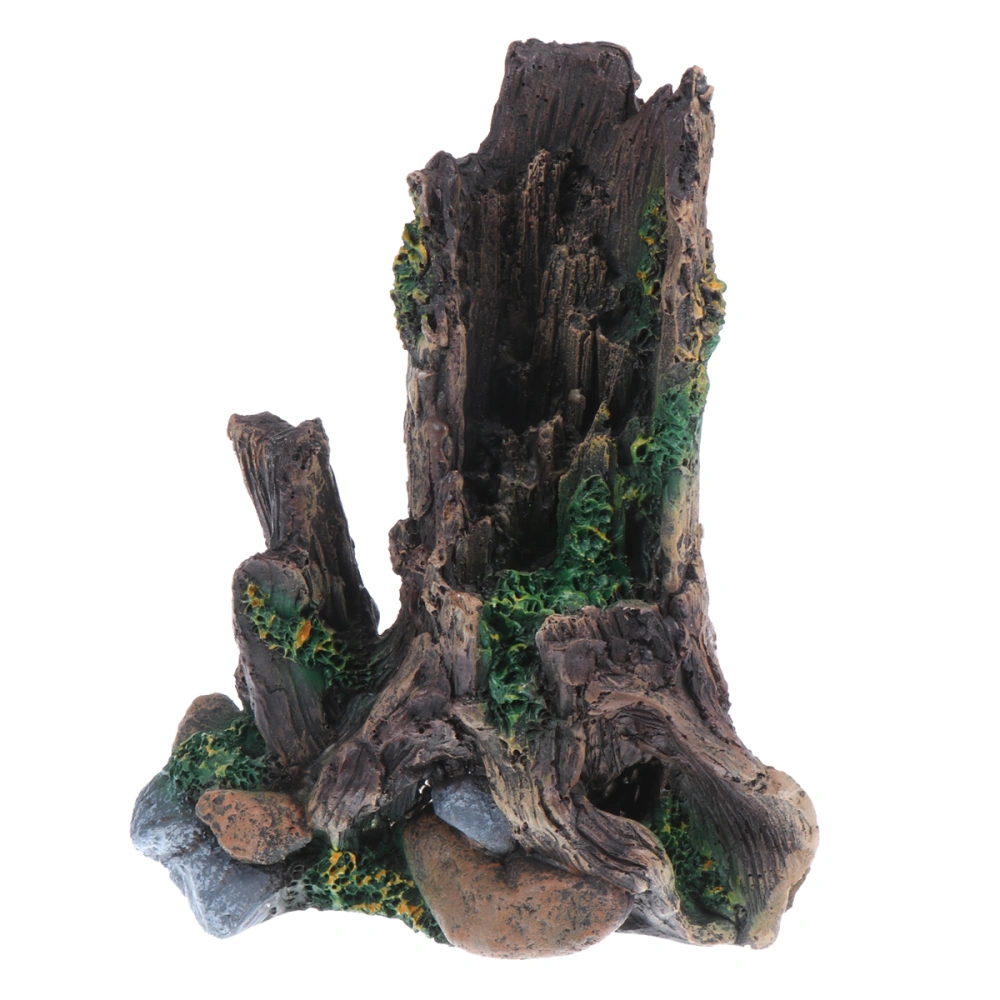 Creative Aquarium Landscape Wood Decoration Ornament Fish Tank Artificial Resin Water Plant for Home