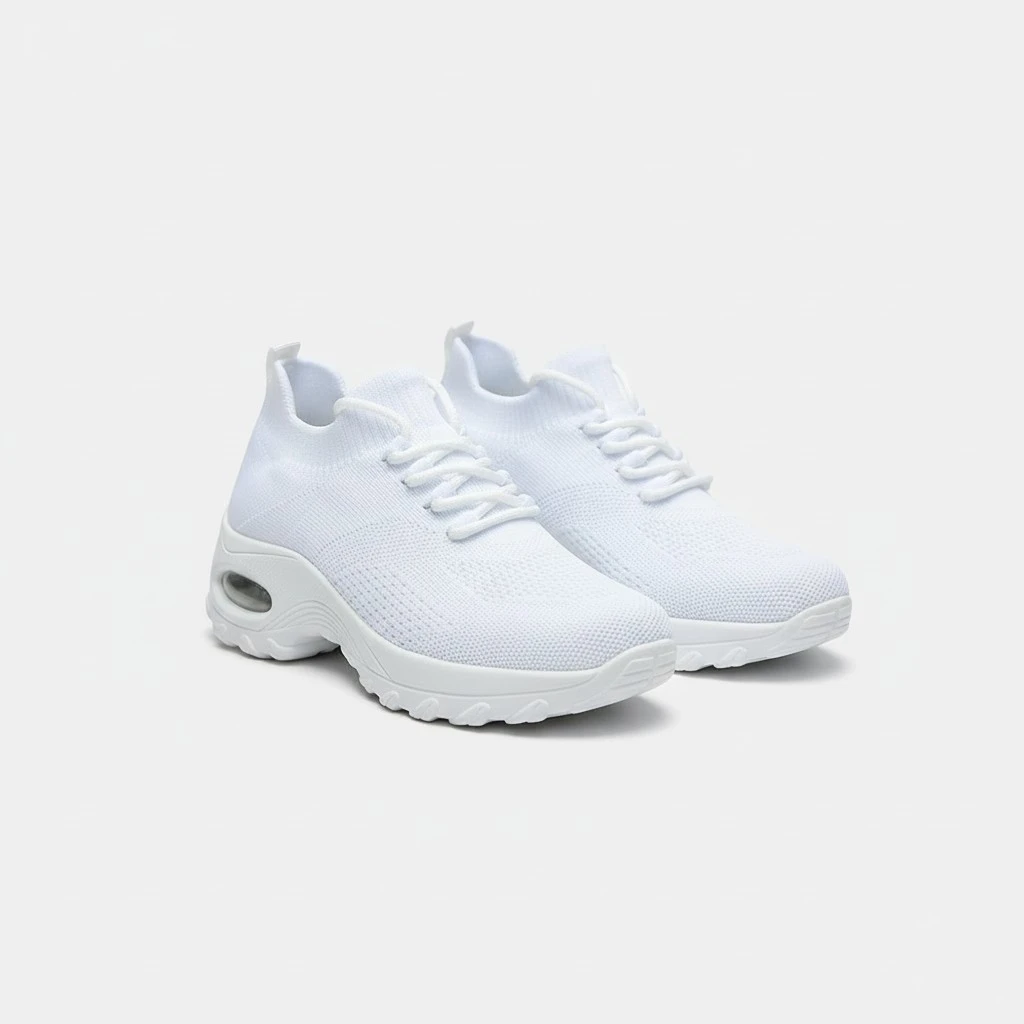 1Pair Women Versatile Casual Shoes Breathable Fashion Shoes Simple Sports Shoes