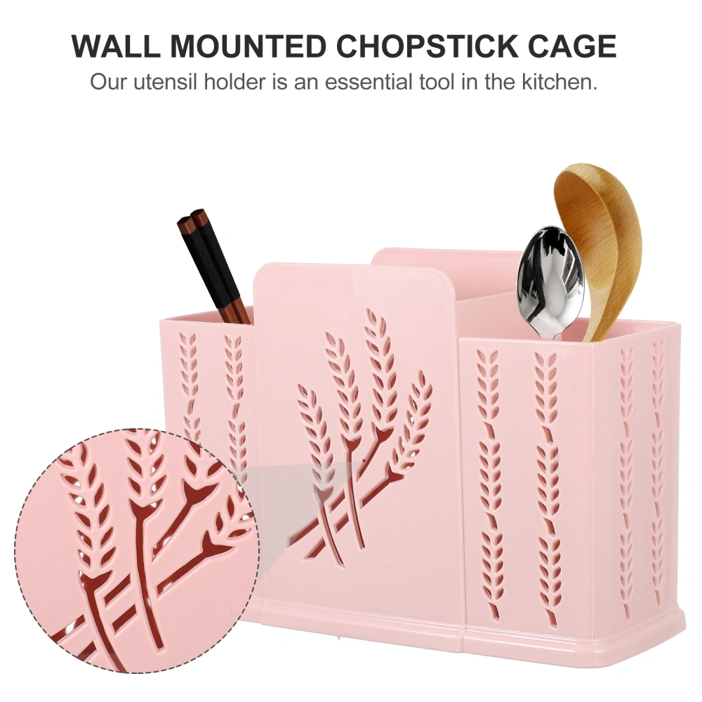 2pcs Wall-mounted Chopsticks Storage Holder Chopstick Storage Container