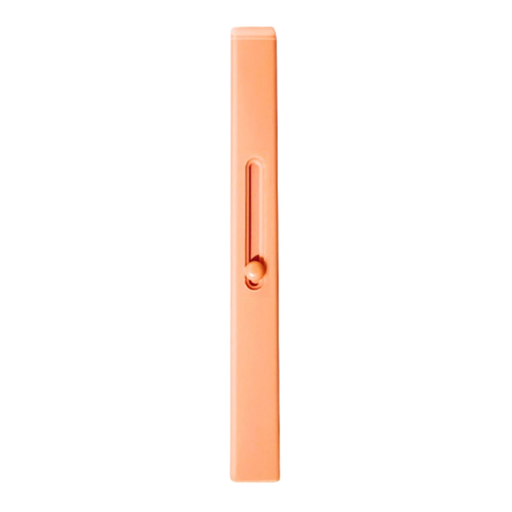 1pc Portable Retractable Lip Brush Lipstick Applicator Makeup Tool (Warm Orange)