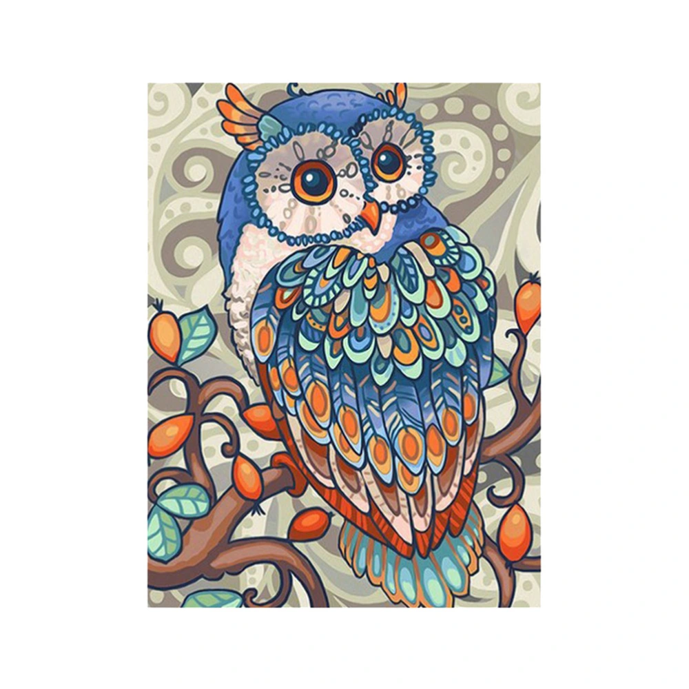 Beads Painting Owl Pattern Cross Stitch Diamond Crystal Painting Home Ornaments 8290