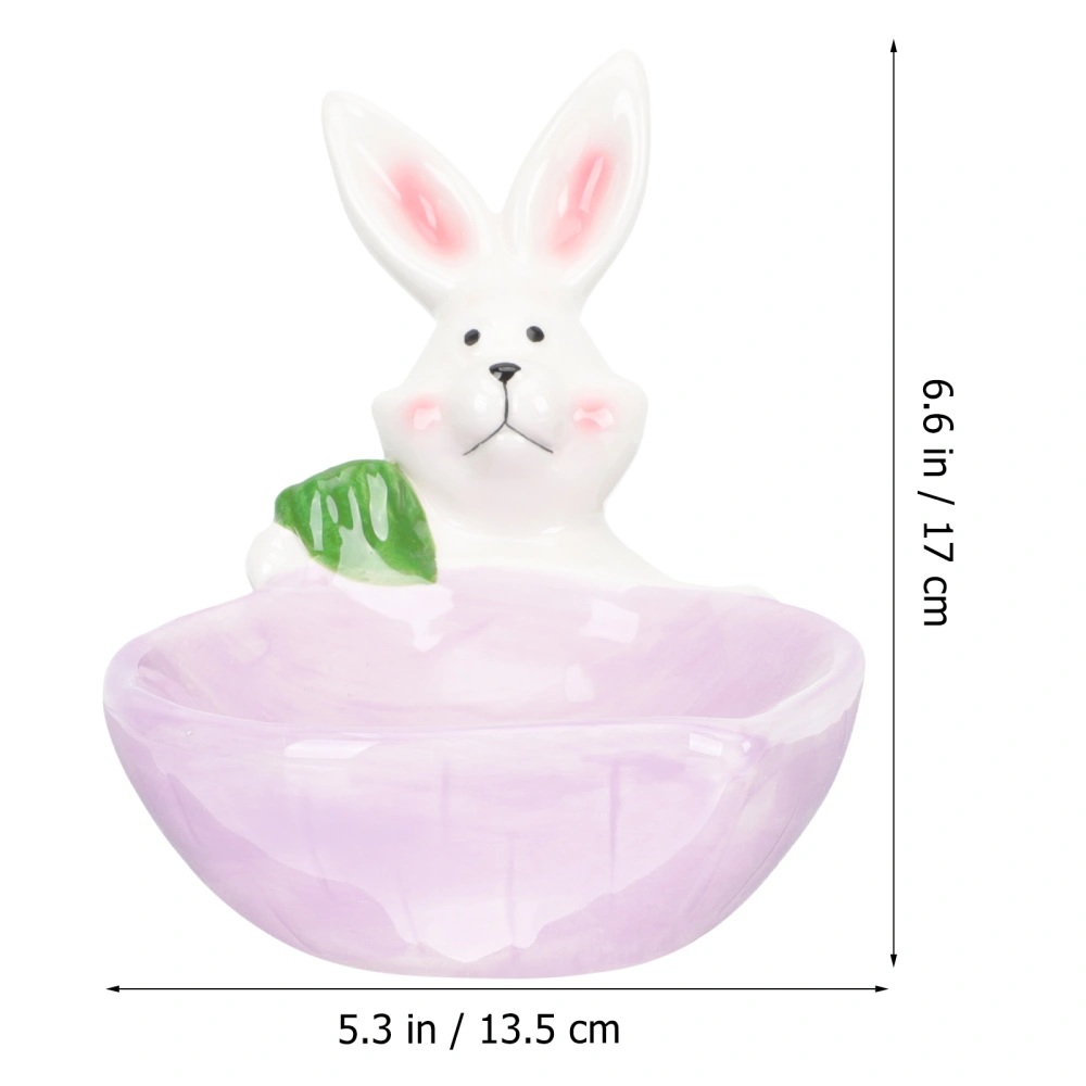 Wear-resistant Feeding Bowl Adorable Pattern Cat Bowl Ceramic Kitten Bowl Kitten Accessory