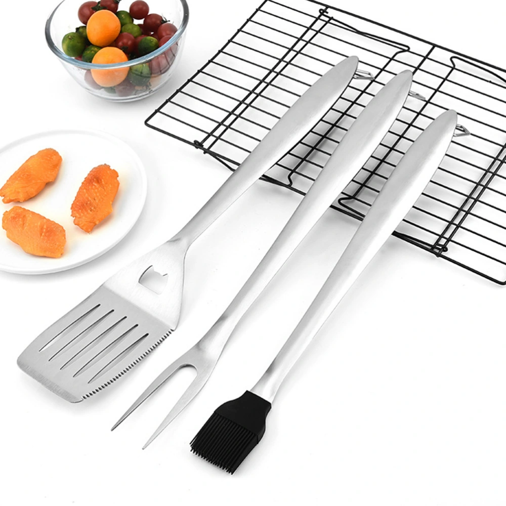 1 set of Multi-functional Food Tong Stainless Steel Tong Grilling Cooking Tong Shovel