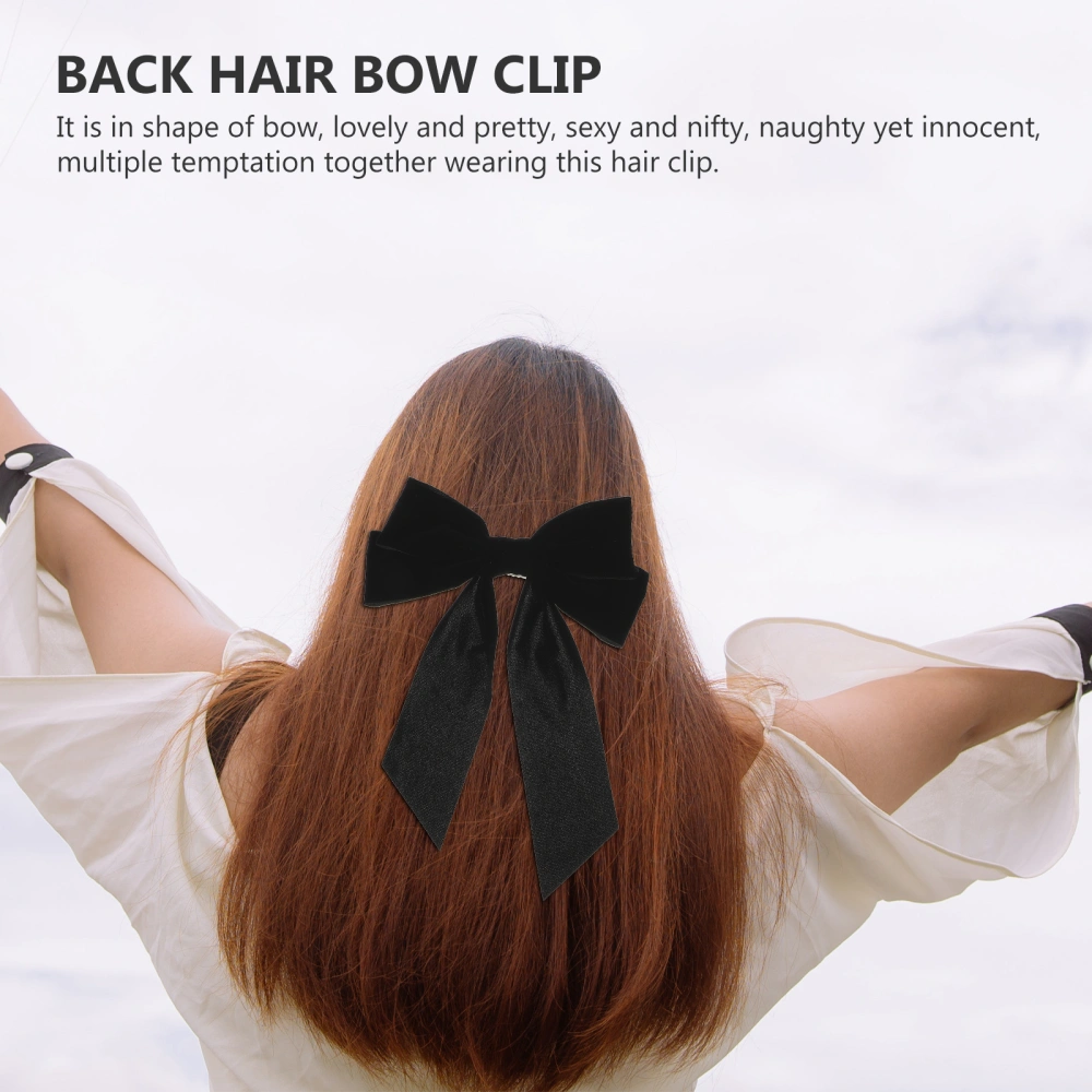 2pcs Back Hair Bow Clip Bowknot Barrette Women Hairpin Hair Accessories