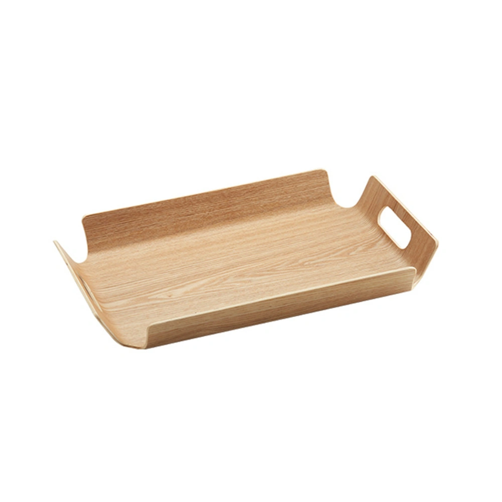 1pc Wooden Tray Decorative Teaboard Serving Trays Holder for Pastry Fruit Breakfast