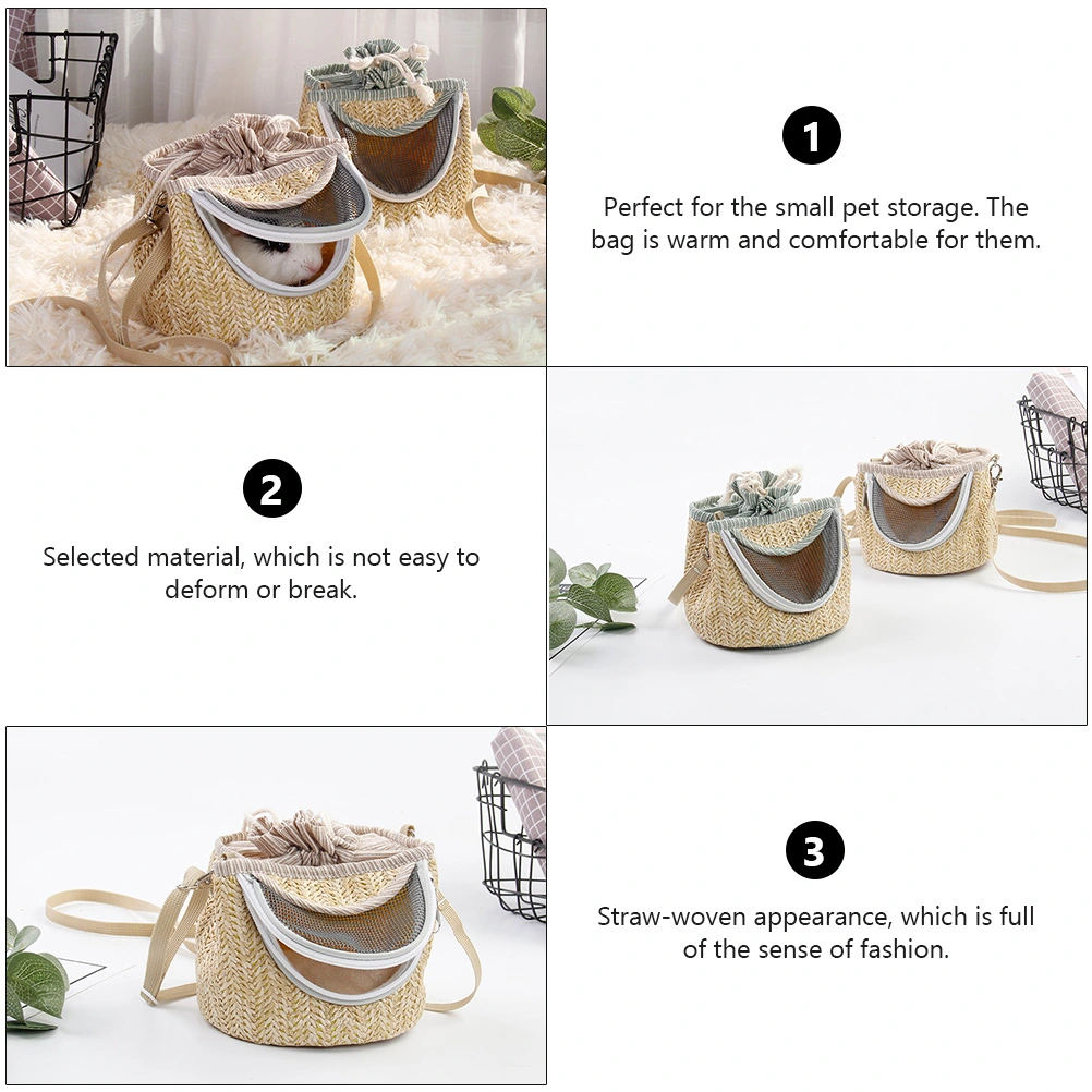 1pc Portable Oblique Hamster Pet Carrier Cylinder Pet Outdoor Travel Carry Bag