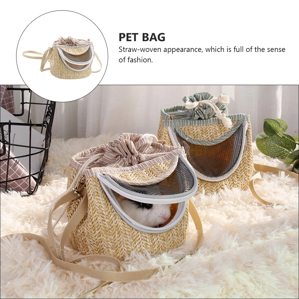1pc Portable Oblique Hamster Pet Carrier Cylinder Pet Outdoor Travel Carry Bag