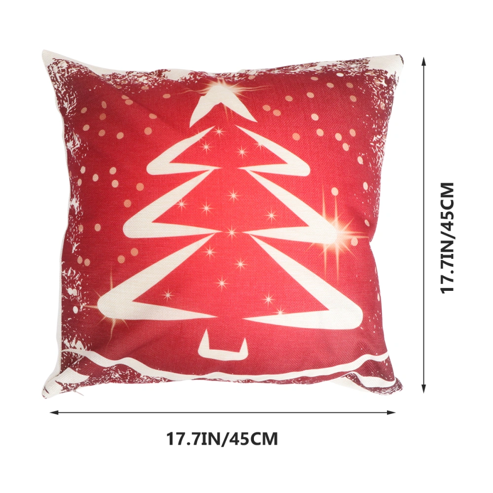 1Pc Christmas Pillowcases Linen Pillow Case Pillow Cushion Cover Home Supply