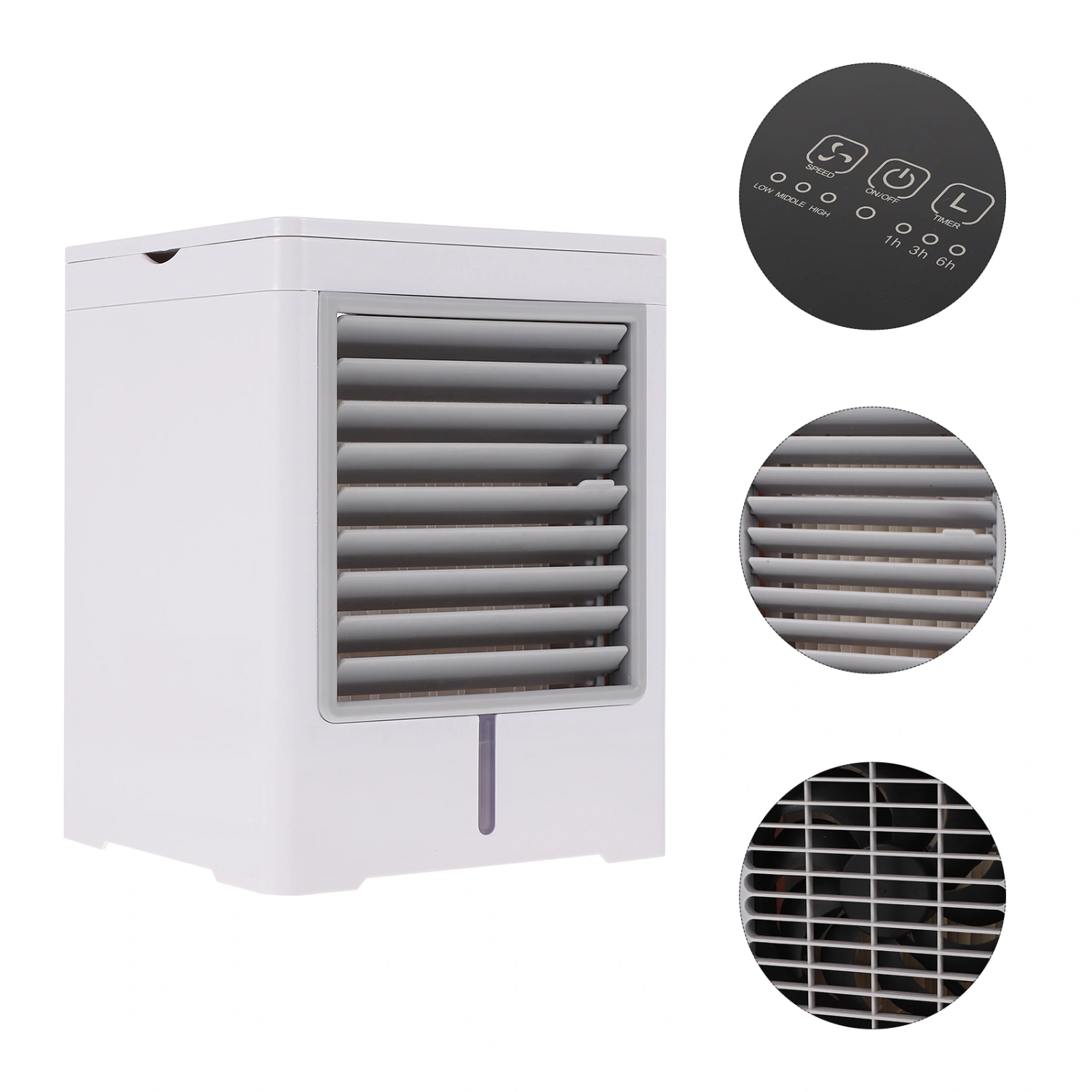 1 Set Cooling Fan Mini Air Conditioner Portable USB Fan Desktop Air Cooler