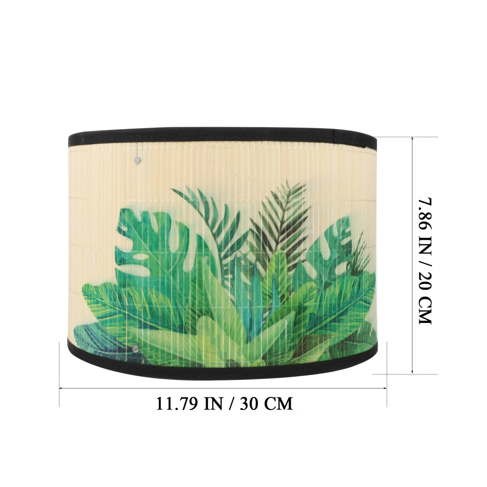 1Pc Fresh Printed Lampshade Japanese Style Light Cover Ceiling Light Shell Green