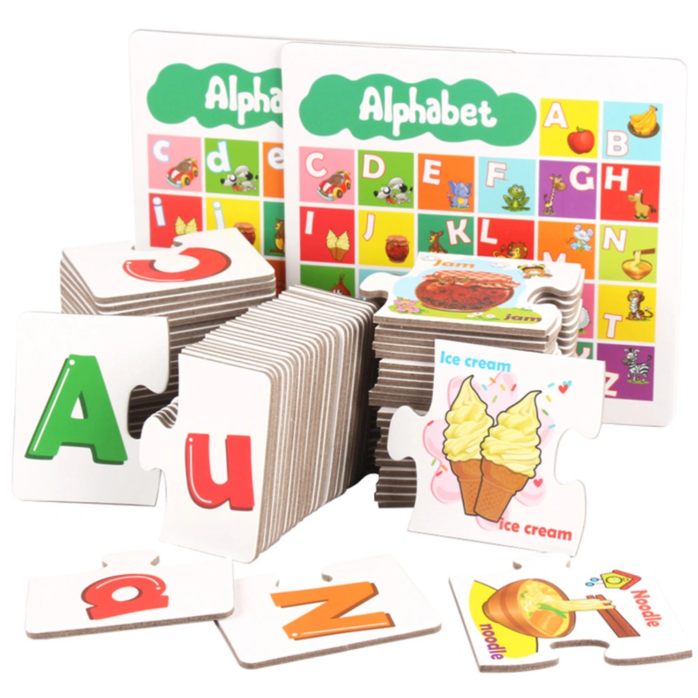 Uppercase and Lowercase Alphabet Letters Matching Puzzle Pairs Matching Game for Kids Children