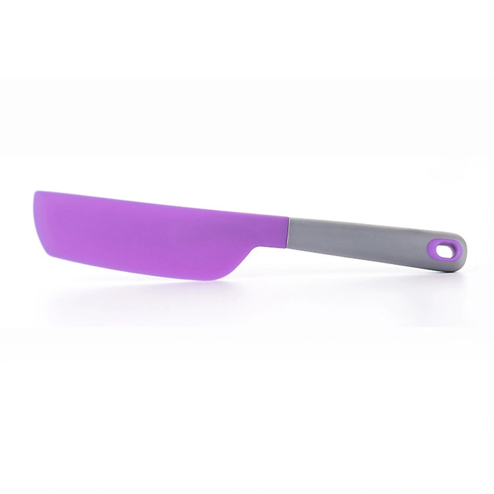 Portable Silicone Cake Cream Butter Spatula Scrapers Mixing Baking Cooking Tools (Purple)