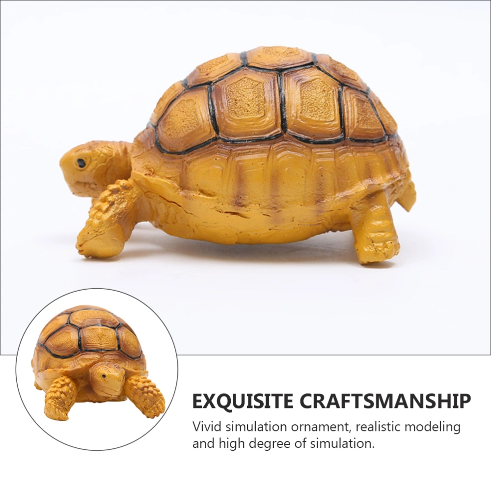 1Pc Decorative Landscaping Accessory Fish Tank Adornment Turtle Shaped Model