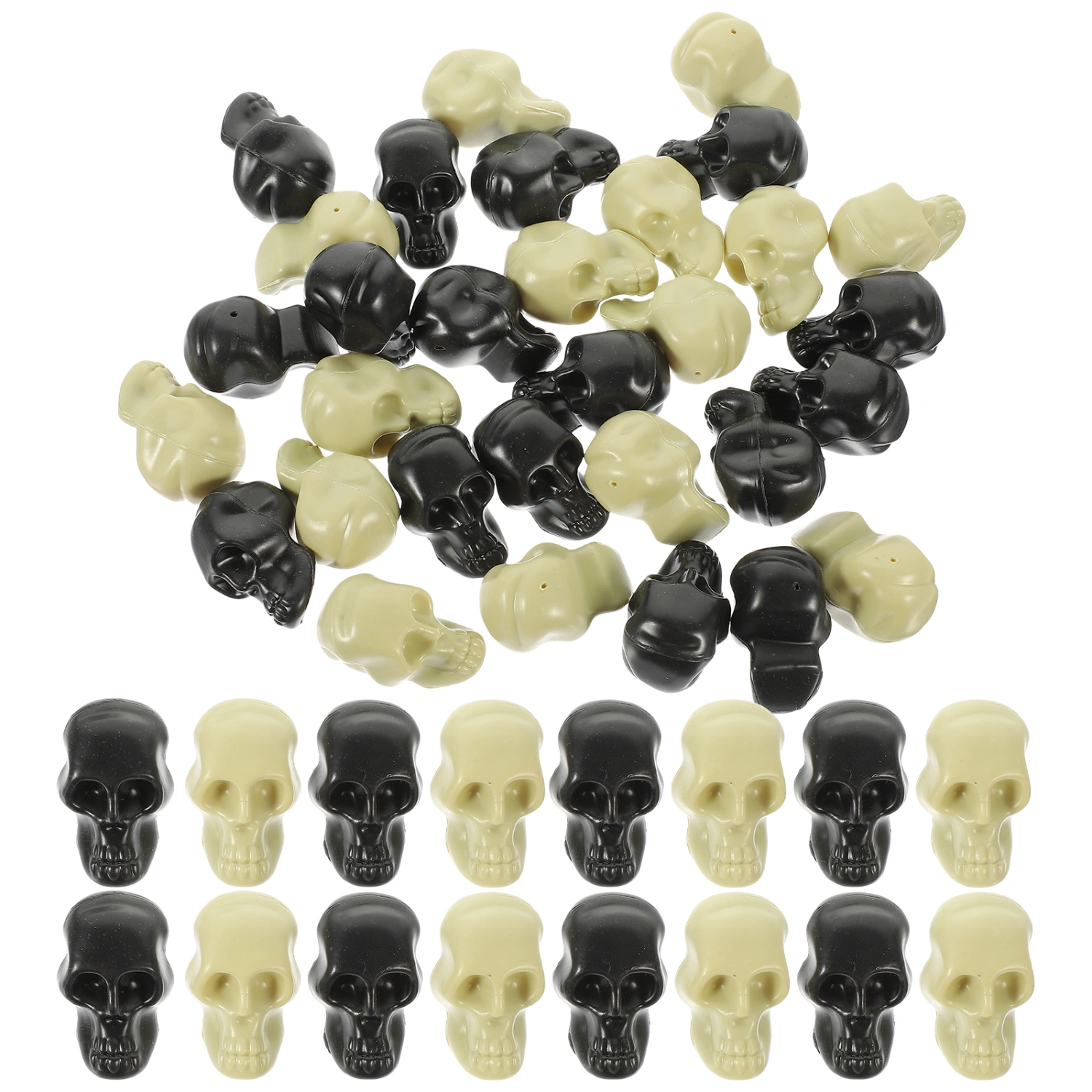 30pcs Miniature Skull Heads Adornments Realistic Mini Skeleton Head Skull Props
