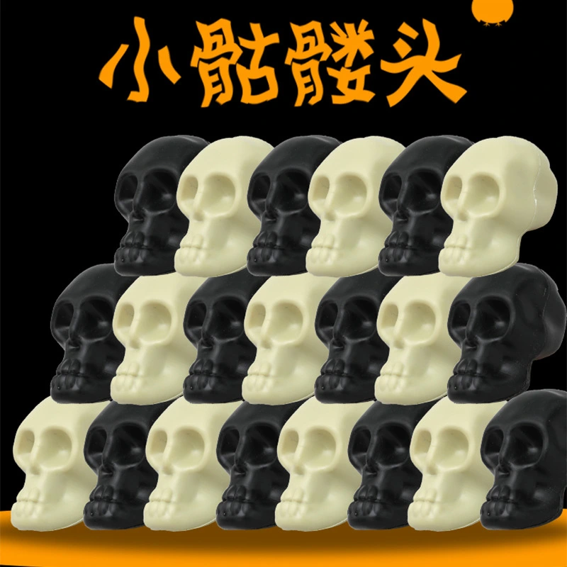 30pcs Miniature Skull Heads Adornments Realistic Mini Skeleton Head Skull Props